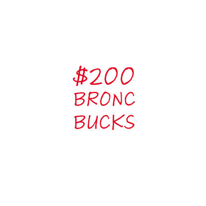Picture of $200 BroncBucks