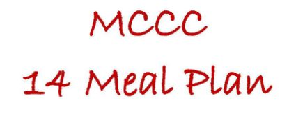 Picture of MCCC - 14 Meal Plan Fall 2026